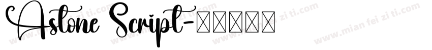 Astone Script字体转换